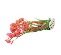 Pssopp Adorno de Hierba de Agua de Plástico Planta de Corales Artificiales, 40 Cm Adorno de Hierba de Agua de Plástico Planta de Acuario de Simulación Real para Pecera Decoración de Peceras y (Rosado)
