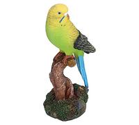 Pssopp Adorno de Loro de Resina, Figura Decorativa de Pájaro Pintada a Mano, Regalo Perfecto para Decoración del Hogar y Niños, Tamaño Aproximado 3,1 X 2,8 X 6,3 Pulgadas