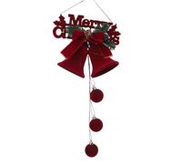Pssopp Adornos de Bolas de Navidad, Decoraciones Flocadas para árboles de Navidad con Colgante de Bola para Corona de árbol de Ventana DIY (Placa de letras)