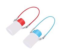 Pssopp Adornos Encantos, Lindo Mini Taza Llaveros Bolso Colgante Mochila Encantos para Bolso Monedero Viaje Equipaje Decoración 10PCS Mini Botella de Agua de Botella de Agua (Rojo + Azul)