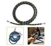 Pssopp Aire de la Manguera Trenzada Aerógrafo y Mini Compresor de Aire, Tubo de Goma de 1/8x1.8m, Fácil de Conectar, Suave Flexible, para Bolígrafo Rociado, con Adaptador de Rosca