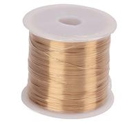 Pssopp Alambre de Cobre Fino para Manualidades de 0,3 Mm Y 100 Metros, Resistente Al Deslustre, Alambre de Cobre Resistente Al Deslustre para Envolver Joyas, Cobre Desnudo
