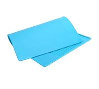 Pssopp Alfombrilla de Reparación de Relojes, Almohadilla de Goma Antideslizante para Estación de Soldadura con Muescas de 13,8 X 9,8 Pulgadas para Relojeros