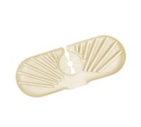 Pssopp Alfombrilla de Silicona para Grifo, Antideslizante, Protector contra Salpicaduras, Recogegotas, Mantiene las Encimeras Secas, Organizador de Almacenamiento con Diseño (Color del té con leche)