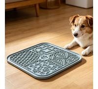 Pssopp Alfombrilla de Silicona para Lamer Mascotas, Alfombrilla de Alimentación Lenta para Perros, Ventosa, Almohadilla de Silicona para Lamer Mascotas, Zonas Texturizadas, Antideslizante, Calmante