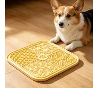 Pssopp Alfombrilla de Silicona para Lamer Mascotas, Alfombrilla de Alimentación Lenta para Perros, Ventosa, Almohadilla de Silicona para Lamer Mascotas, Zonas Texturizadas, Antideslizante, Calmante