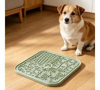 Pssopp Alfombrilla de Silicona para Lamer Mascotas, Alfombrilla de Alimentación Lenta para Perros, Ventosa, Almohadilla de Silicona para Lamer Mascotas, Zonas Texturizadas, Antideslizante, Calmante
