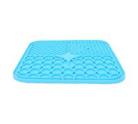 Pssopp Alfombrilla para Lamer Perros, Tapete de Alimentación Lenta con Ventosas de Silicona, for Alimentación y Distracción de Perros (Azul Grande)