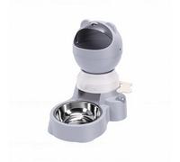 Pssopp Alimentador Automático para Gatos, Dispensador de Alimentos para Mascotas de Gran Capacidad, Bebedero para Perros de 11,8x5,5x11,8 Pulgadas con Rompecabezas Interactivo par