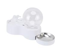 Pssopp Alimentador de Alimentos para Dispensadores de Agua de Gato, Conjunto de Alimentos de Alimentos de la Fuente de Agua del Gato Platos de Contenedor de Alimentación Auto