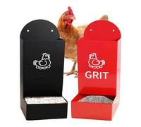 Pssopp Alimentador de Aves de Corral Colgante Automático de Metal, Distribución de Alimentación y Trato de Limpieza Fácil de Limpiar el Alimentador de Estadio de la Cubierta de Pollo