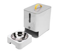 Pssopp Alimentador de Mascotas de Automóviles Cronometrado, Diseño de Humedad de Diseño de Gran Capacidad y Diseño de Sellado de Frases (Grey)