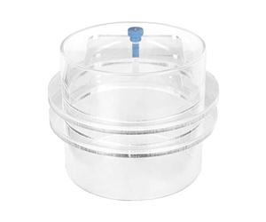 Pssopp Alimentador de Peces Acrílico Alimentador Automático de Peces Anillo de Alimentación para Acuario Ajustable con Tornillos de Plástico para Pecera La Pieza de Unión Evita La (90mm)