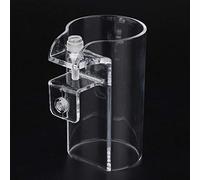 Pssopp Alimentador de peces de acuario, acrílico transparente, anillo de alimentación de peces, tanque de peces, flotador, circular, estación de alimentación