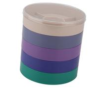 Pssopp Almacenamiento de Tornillos para Relojes, Caja de Plástico de Primera Calidad, Organizador de 5 Capas para Piezas de Relojes, Manualidades, Cuentas, para Talleres y Hogares (Redondo)