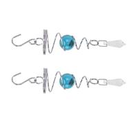 Pssopp Anchado la Pelota Espiral Viento Viento Tensión de Acero a Prueba de óxido. (Azul del lago)