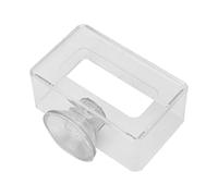 Pssopp Anillo de Alimentación de Peces Antiflotante Acrílico, Alimentador de Alimentos para Peces con Ventosas para Control de Alimentación de de Tanque de Acuario (Tamaño pequeño 6 * 10cm)