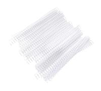 Pssopp Anillo de Unión de Plástico Flexible para Papel A4, Anillo de Espiral de Resorte Ajustable para Insertos de Cuaderno, Unión de Hoja de 20 Pcs 30 Hoyos (19 mm*30 agujeros transparentes 20 tiras)