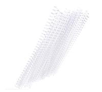 Pssopp Anillo de Unión de Plástico Flexible para Papel A4, Anillo de Espiral de Resorte Ajustable para Insertos de Cuaderno, Unión de Hoja de 20 Pcs 30 Hoyos (13 mm*30 agujeros transparentes 20 tiras)