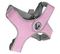 Pssopp Arnés de Chaleco para para Caminar, Tela Transpirable Ajustable, Cómoda Correa de Pecho en Forma de X para Perros y Gatos (L)