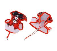 Pssopp Arnés de Chaleco para Perros de Malla Transpirable con Clips de Metal y Tamaño Ajustable para Perros Pequeños Grandes Cachorros Conjunto de Correa de Arnés (Talla pequeña)