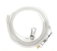 Pssopp Arnés de pájaro Correa Anti-mordida Cuerda de Entrenamiento de Vuelo Cadena de pie de Mascota para cacatúas Periquitos Guacamayos Agapornis Suministros para pájaros(8.5MM)