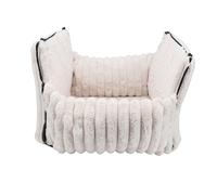 Pssopp Asiento de Coche para Perros, Elevador y Asientos de Coche de Portátil para Mascotas con Diseño Semicerrado para Viajes de Mascotas de para Perros, Plegable, Desmontable, Lavable, de para Nan