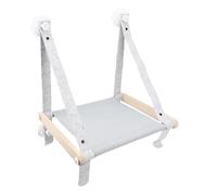 Pssopp Asiento de Hamaca para Ventana de Gato, Diseño de Soporte de Carga, Marco de Madera a Prueba de Arañazos y Desgaste, Ventosas Fáciles Que Sostienen la Percha de la Ventana del