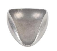 Pssopp Bandeja Dosificadora de Granos de café, Recipiente Medidor de Acero Inoxidable con Fondo Antideslizante, Boquilla Vertedora de 10,3 X 6,6 Cm para Baristas Expresos que Preparan té Suelto en