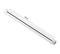 Pssopp Barra de Extensión de Brazo de Ducha de Acero Inoxidable, 4 Pulgadas, 6 Pulgadas, 10, Tubo Extensor de Cabezal de Ducha Cromado Opcional con Tamaño Estándar G1/2 (201 acero inoxidable 2)