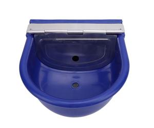 Pssopp Bebedero Automático para Animales, Bebedero de Acero Inoxidable para Ganado, Fácil de Limpiar con Gran Capacidad, para Caballos, Ganado y Cabras (Azul Oscuro)