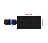 Pssopp Bloque de Lijado Manual Liviano, Ergonómico, Recolección Eficiente de Polvo, 125 X 70 Mm para Pulido de Madera y Limpieza de Automóviles