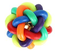 Pssopp Bola de Campana Colorida, Pelota de Juguete Desmontada con Material de Goma Seguro y Campana Interna para Niños, Mascotas, Entrenamiento Educativo