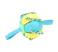 Pssopp Bola de con Cuerda, Juguete de Mascar de Interactivo, Dura Bola de Masticación para Entrenamiento y Juego Al Aire Libre (Green)