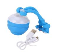 Pssopp Bola de en Movimiento Automático Chirriante, Diseño Recargable y Nudos, Sonido Juguete Interactivo Inteligente para Cachorro Cachorros