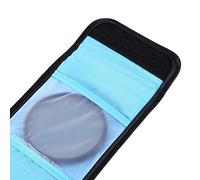 Pssopp Bolsa de Almacenamiento de Filtro Cámara, Caja Billetera Filtro Cámara Resistente a la Clima Nylon, Bolsa Transporte Viaje Que Ahorra Espacio, Adecuado para, con 3 Ranuras, Diseñadas para