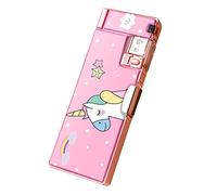 Pssopp Bolsa de Lápiz Grande Portátil con un Estilo de Dibujo de Dibujos Animados de Doble Lados de Doble Lados para Pupilas (Unicornio)