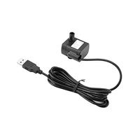 Pssopp Bomba de Agua Sumergible, Bomba eléctrica sin circulación de Agua de la Fuente del Tanque de Peces del Acuario de la Bomba sin Cepillo de DC 5V del USB