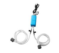 Pssopp Bomba de Aire para Acuario USB, Minibomba de Oxígeno ABS Compacta con Funcionamiento Silencioso para Acuarios Pequeños y Escenarios de Pesca (Blue)