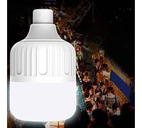 Pssopp Bombilla de Emergencia LED Recargable Bombilla de Luz de Emergencia LED de 80 W, Iluminación de de Carga Resistente Recargable por USB para Puestos de Mercado Nocturno Al Aire Libre Fallo de