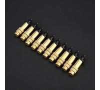 Pssopp Boquilla de Cabeza de Rociador de Boquilla de Nebulización de Agua de Cobre Ajustable, 10 Piezas con Conexión de Manguera de 4/7 Mm, Plántulas de Invernadero, Balcón, Invernadero,