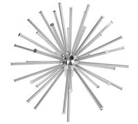 Pssopp Boquilla de Fuente de Diente de León, Acero Inoxidable, Diseño de Bola de Cristal para una Impresionante Fuente de Agua en Estanques y Jardines (G1 en)