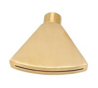 Pssopp Boquilla de Fuente de Latón en Forma de Abanico, Cabezal Rociador de Cabeza Plana G1 Pulgadas con Gran Angular de 90 Grados para Riego de Piscinas y Estanques de Jardín
