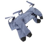 Pssopp Botas con Tirantes para Perros, Pantalones para Perros de Tela Viscoelástica a Prueba de Lluvia con Botas, Cobertura de Patas Reutilizable y Transpirable, Diseño de 4 Patas para Pequeños Que