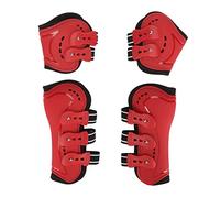 Pssopp Botas de Menudillo para Caballos, Botas Traseras de Caballo con Orificios de Ventilación Banda Elástica Jacquard Botas de Menudillo para Caballos Botas de Menudillo Ligeras para (M 0.7in)