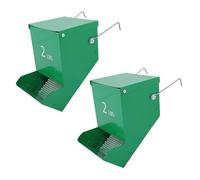 Pssopp Botella de Agua para Cobayas, sin Goteo, 2 Comederos para Conejos, Dispensador de Alimentos para Animales Pequeños para Conejos, Cobayas, Chinchillas y Más Nan