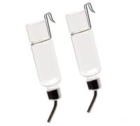 Pssopp Botella de Agua para Jaula, 2 Botellas de Agua para Animales Pequeños, 350 Ml, sin Goteo, Fácil de Instalar, Botella de para Hámsteres, para Cobayas, Jerbos, Conejitos, Utensilios de (Talla