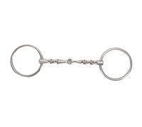 Pssopp Broca de Filete Equina Duradera, Accesorios para Montar a Caballo con Diseño de Junta de Acero Inoxidable para Granja