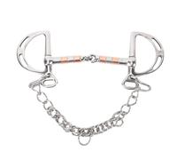 Pssopp Broca de Snaffle de Acero Inoxidable, Diseño Ranurado con Boca Articulada Hueca para un Control y Comodidad Mejorados en la Conducción Ecuestre