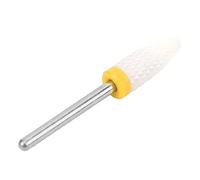 Pssopp Cabezales de Pulido Broca, Rectificadora Eléctrica Portátil Liviana de Cerámica para Arte de Uñas Manicura Pedicura Forma de Cabeza de Maíz Cabezal de Pulido de Cerámica para Uñas (Caja